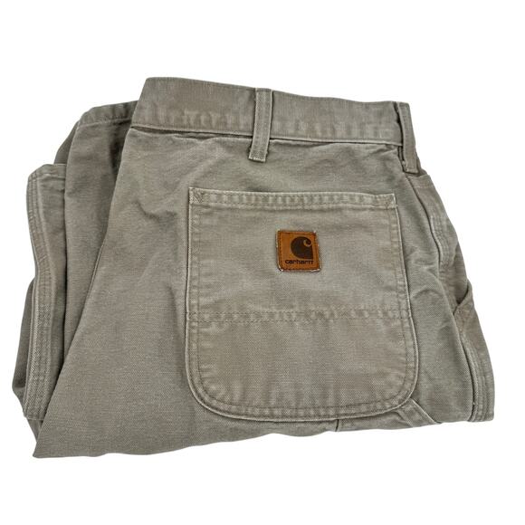 Carhartt Pants Mens 38x34 (36x33 ACTUAL) Desert Washed Duck Canvas B11 Vintage - Picture 1 of 8